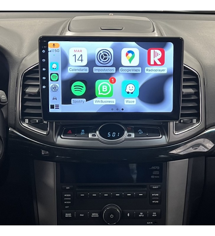 Autoradio Android Chevrolet Captiva 2012-2017 Apple CarPlay 10 pollici