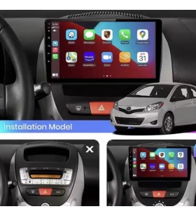 Autoradio Android Toyota Aygo AB10 2005-2014 Apple CarPlay 10 pollici