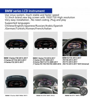 Virtual Cockpit BMW Serie 5 E60 12,3 pollici