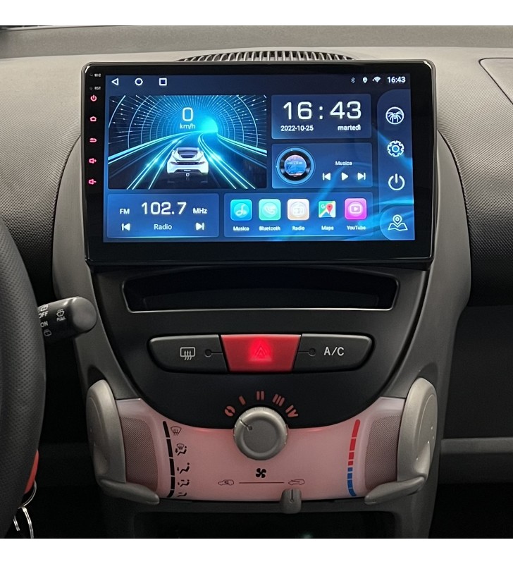 Autoradio Android Citroën C1 2005-2014 Apple CarPlay 10 pollici
