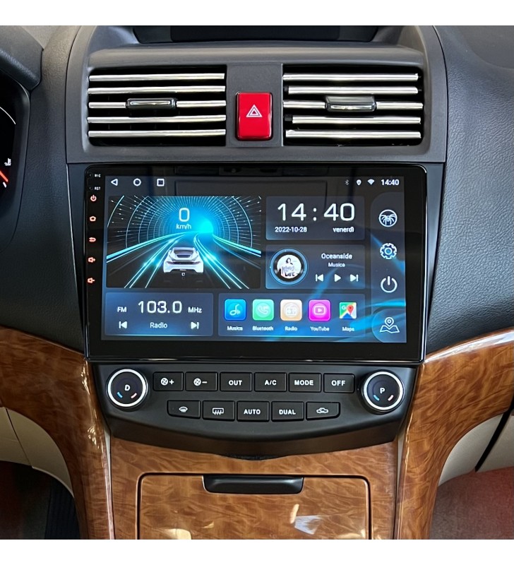 Autoradio Android Honda Accord VII 2003-2008 Apple CarPlay 10 pollici
