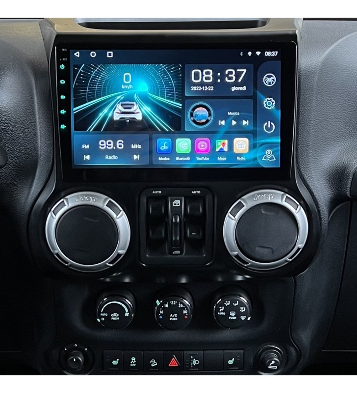 Autoradio Android Jeep Wrangler 2007-2018 Apple CarPlay 10 pollici