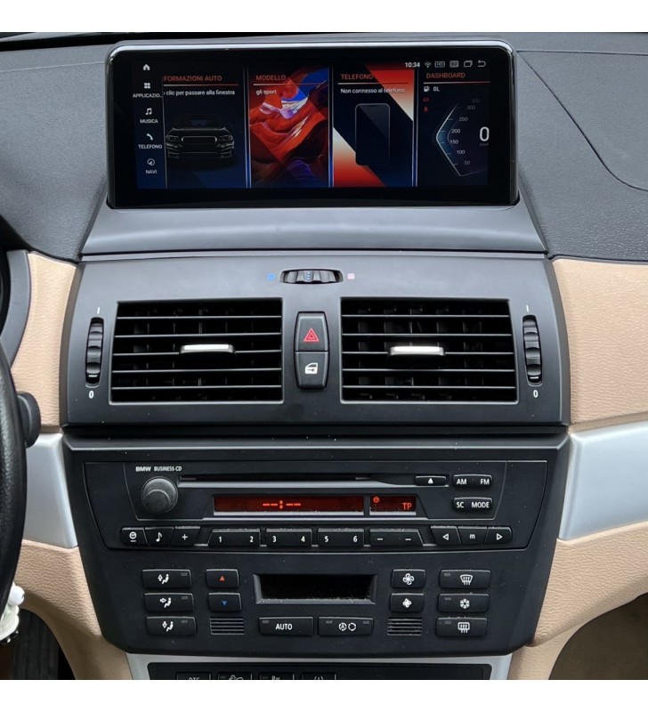 Autoradio Android BMW X3 E83 2004-2010 Apple CarPlay 10,25 pollici