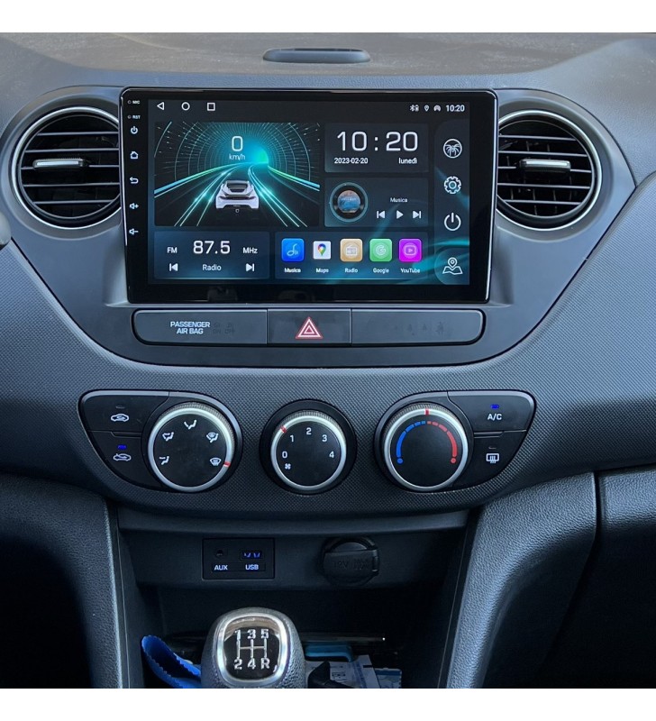 Autoradio Android Hyundai i10 2013-2019 Apple CarPlay 10 pollici