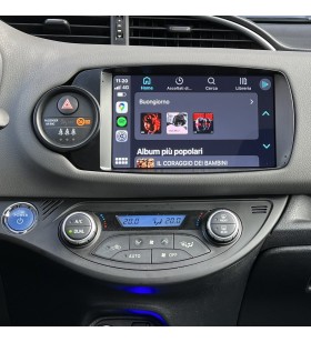 Autoradio Android Toyota Yaris XP130 2011-2020 Apple CarPlay 9 pollici