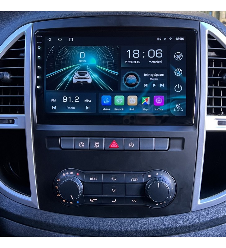 Autoradio Android Mercedes Vito W639 2003-2014 Apple CarPlay 10,4 pollici