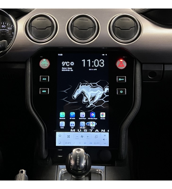 Autoradio Android Ford Mustang 2015-2023 Apple CarPlay 11,8 pollici