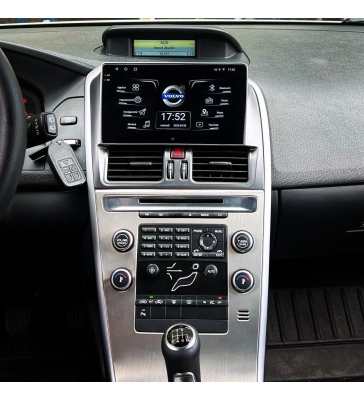 Autoradio Android Volvo XC60 I 2008-2013 Apple CarPlay 10 pollici