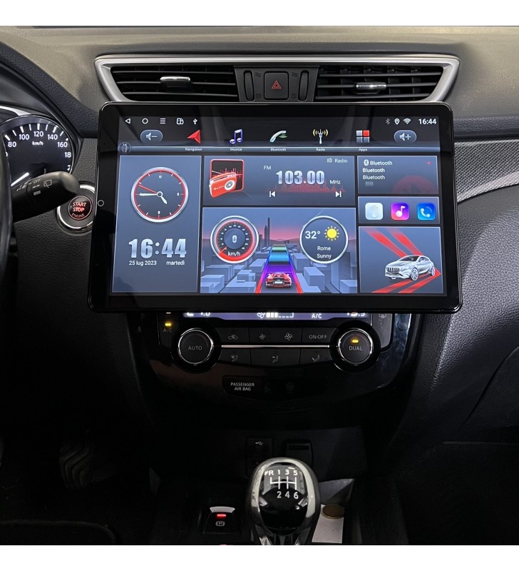 Autoradio Android Nissan Qashqai J11 2014-2021 Apple CarPlay 13,6 pollici