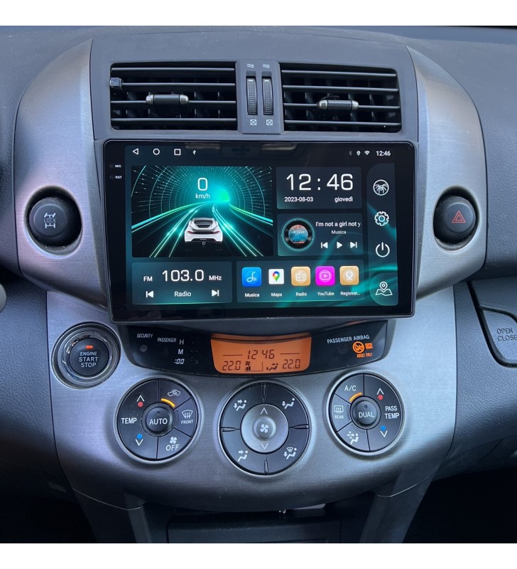 Autoradio Android Toyota RAV4 XA30 2006-2012 Apple CarPlay 9 pollici