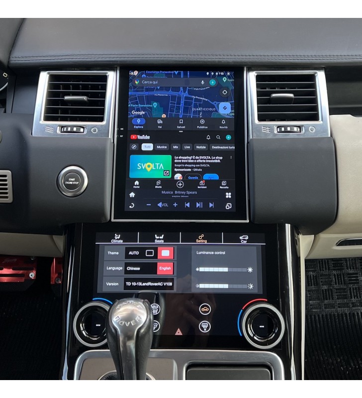 Autoradio Android Range Rover Sport 2005-2013 Apple CarPlay 10,4 pollici