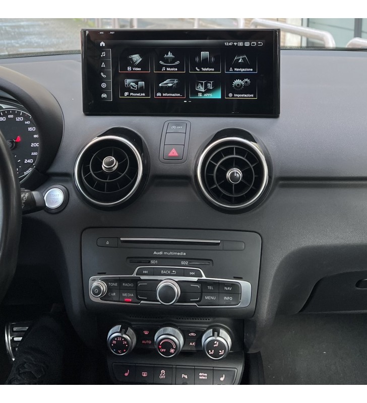 Autoradio Android Audi A1 2010-2018 Apple CarPlay 10,25 pollici