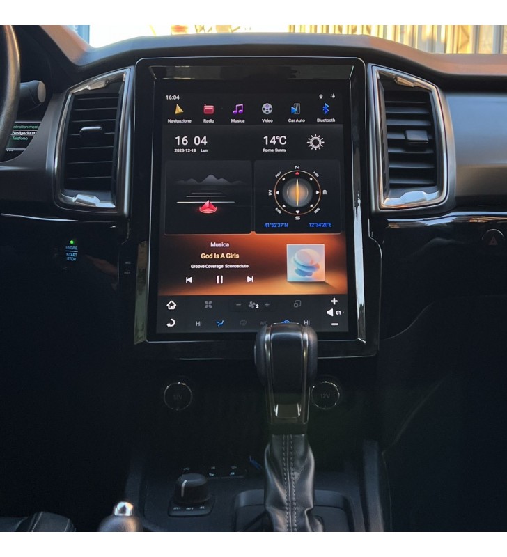 Autoradio Android Ford Ranger 2019-2022 Apple CarPlay 12,1 pollici