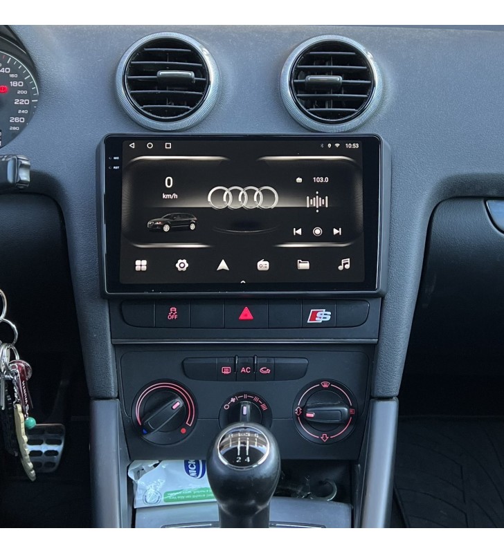 Autoradio Android Audi A3 2003-2013 Apple CarPlay 10 pollici
