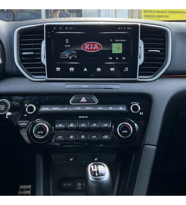 Autoradio Android Kia Sportage 2016-2018 Apple CarPlay 10 pollici