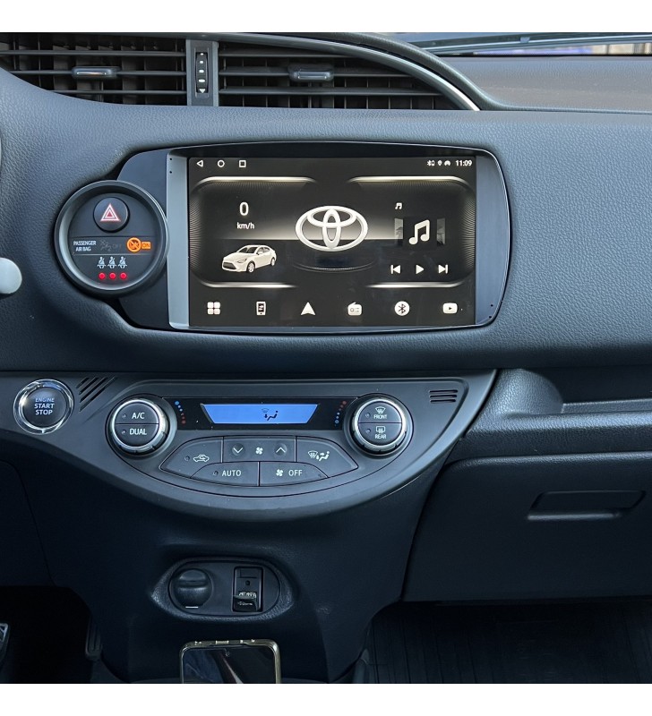 Autoradio Android Toyota Yaris XP130 2011-2020 Apple CarPlay 9 pollici