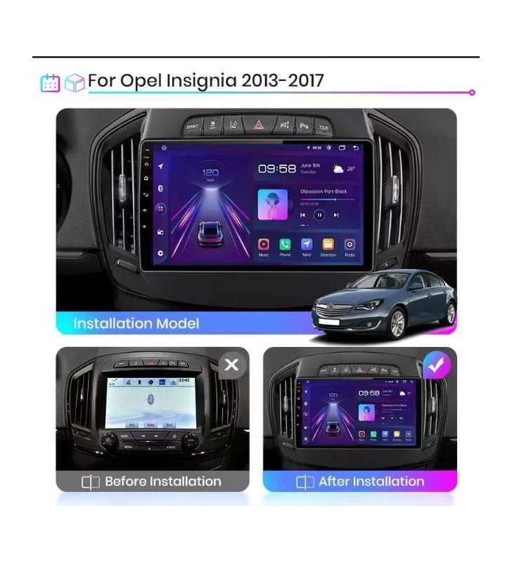 Autoradio Android Opel Insignia A 2008-2017 Apple CarPlay 10 pollici