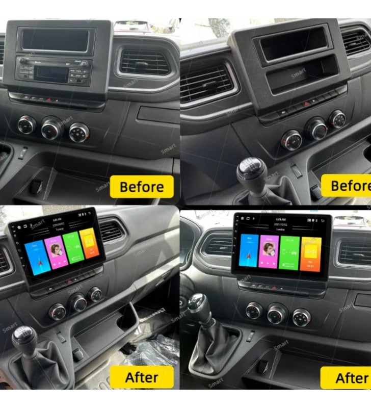 Autoradio Android Renault Master III 2010-2019 Apple CarPlay 10 pollici