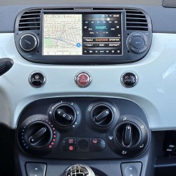 Autoradio Fiat 500 2007–2015 CarPlay 7″ QLED con manopole laterali