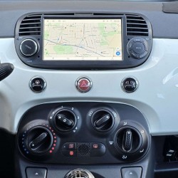 Autoradio Fiat 500 2007–2015 CarPlay 7″ QLED con manopole laterali