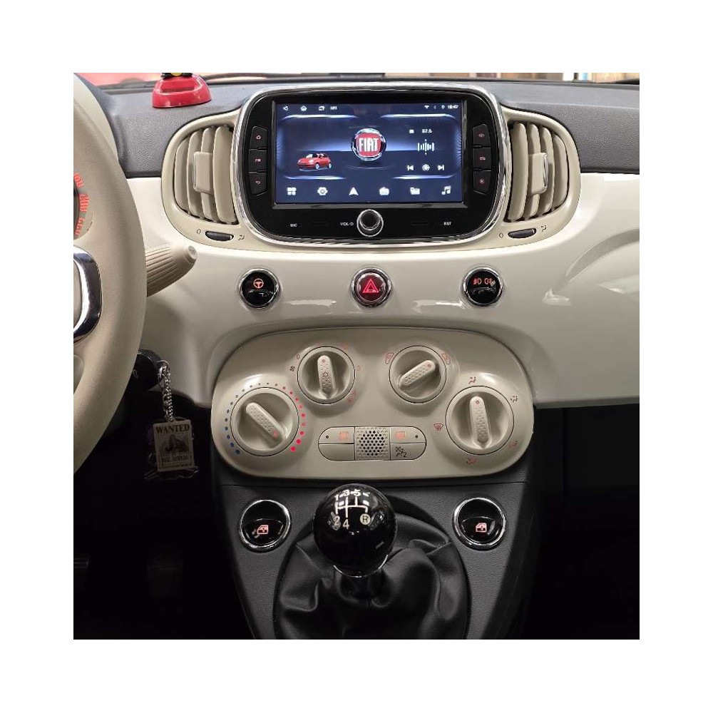 Autoradio Android Fiat 500 2016-2019 Apple CarPlay 7 pollici