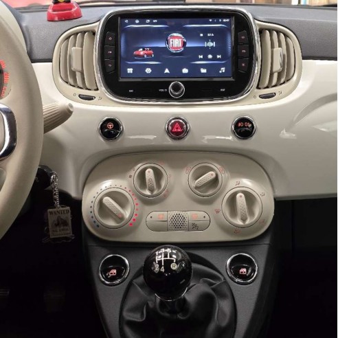 Autoradio Android Fiat 500 2016-2019 Apple CarPlay 7 pollici