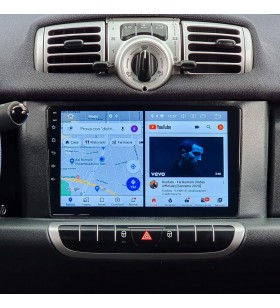 Autoradio Android Smart Fortwo 451 2007-2015 Apple CarPlay 10 pollici