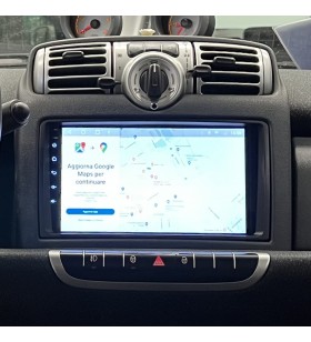 Autoradio Android Smart Fortwo 451 2007-2015 Apple CarPlay 10 pollici