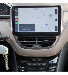 Autoradio Android Peugeot 208 2012-2019 Apple CarPlay 10 pollici