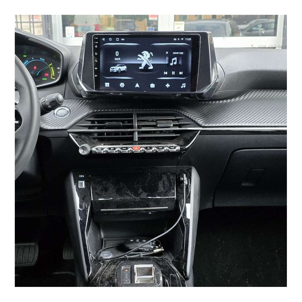 Autoradio Android Peugeot 208 2019-2024 Apple CarPlay 10 pollici