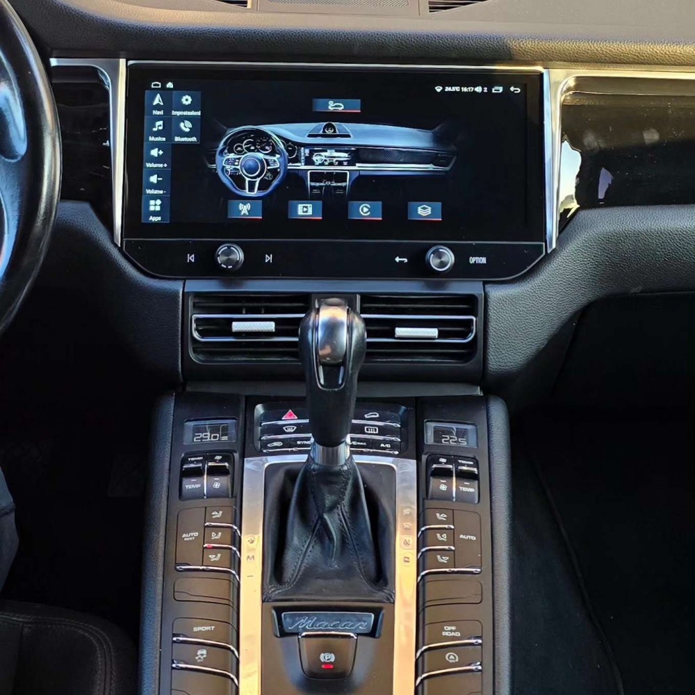 Autoradio Android Porsche Macan 95B 2014-2017 Apple CarPlay 12,5 pollici