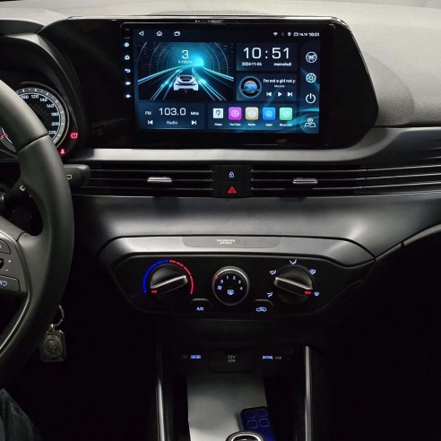 Autoradio Android Hyundai Bayon 2021-2024 Apple CarPlay 10 pollici
