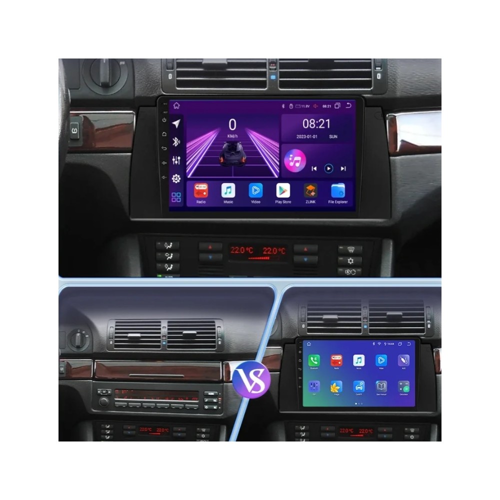 Autoradio Android BMW X5 E53 1999-2006 Apple CarPlay 10,25 pollici