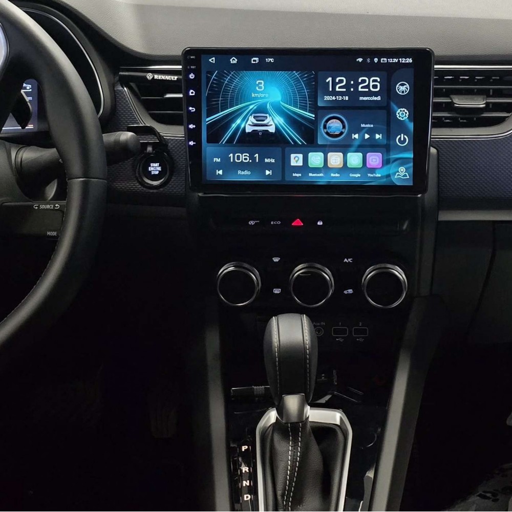 Autoradio Android Renault Arkana 2021-2023 Apple CarPlay 10 pollici