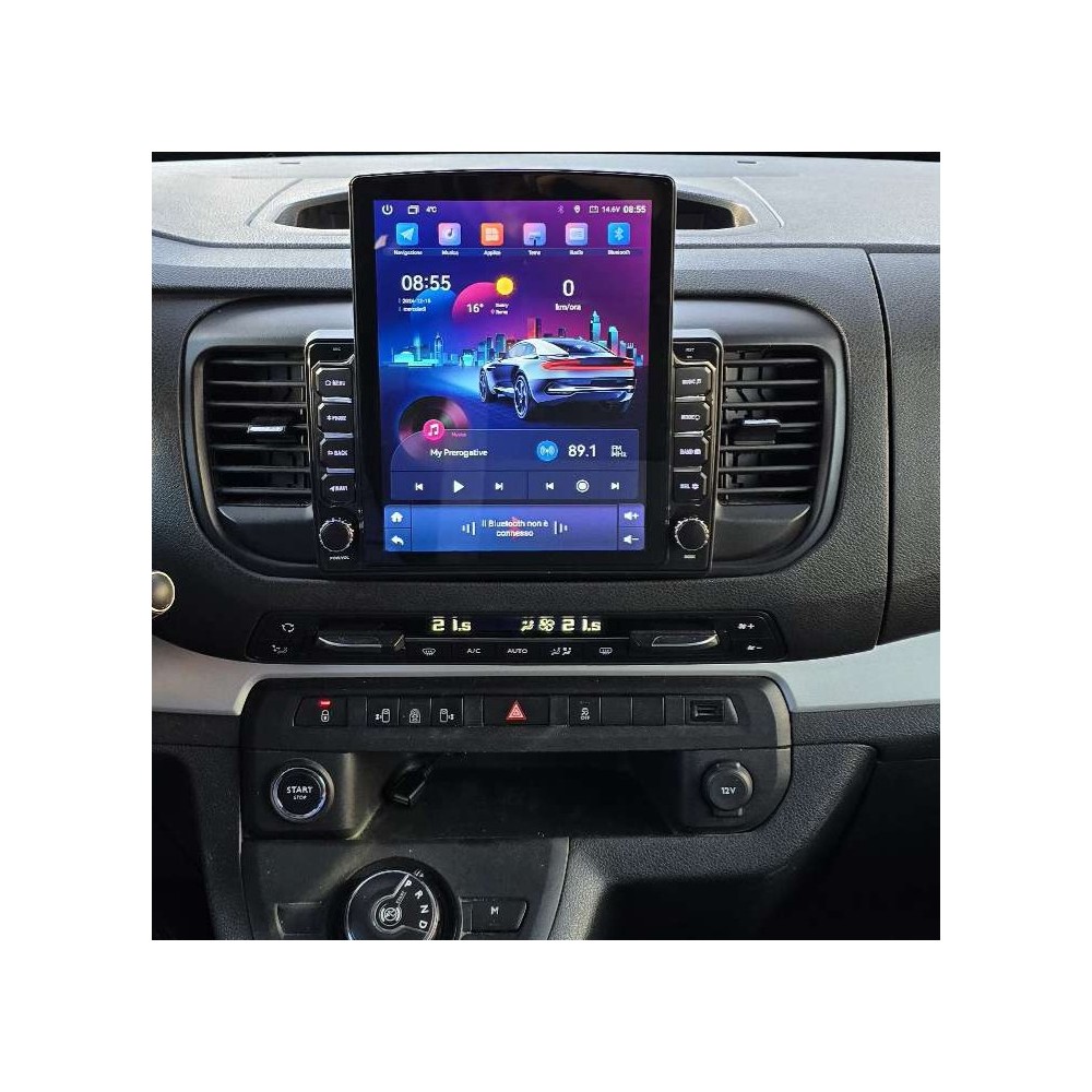 Autoradio Android Citroën SpaceTourer 2016-2021 Apple CarPlay 14,9 pollici