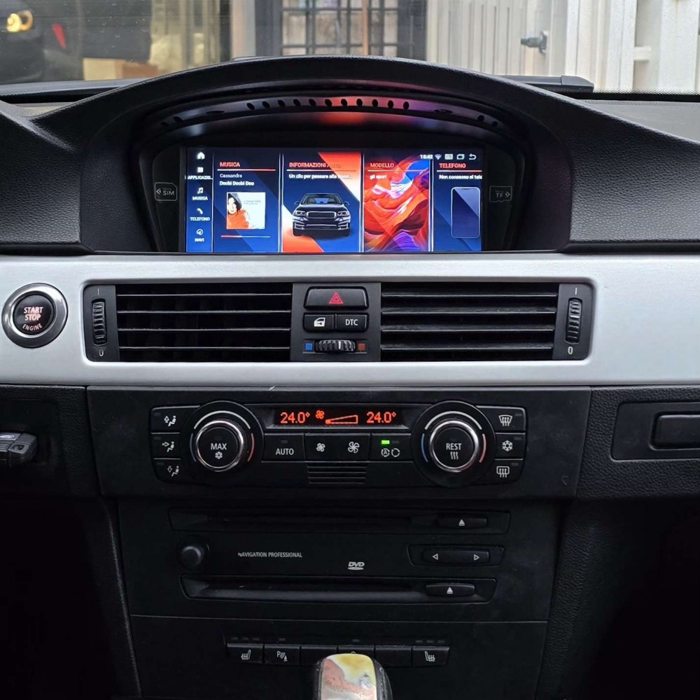 Autoradio Android BMW Serie 3 E9x 2005-2013 Apple CarPlay 8,8 pollici
