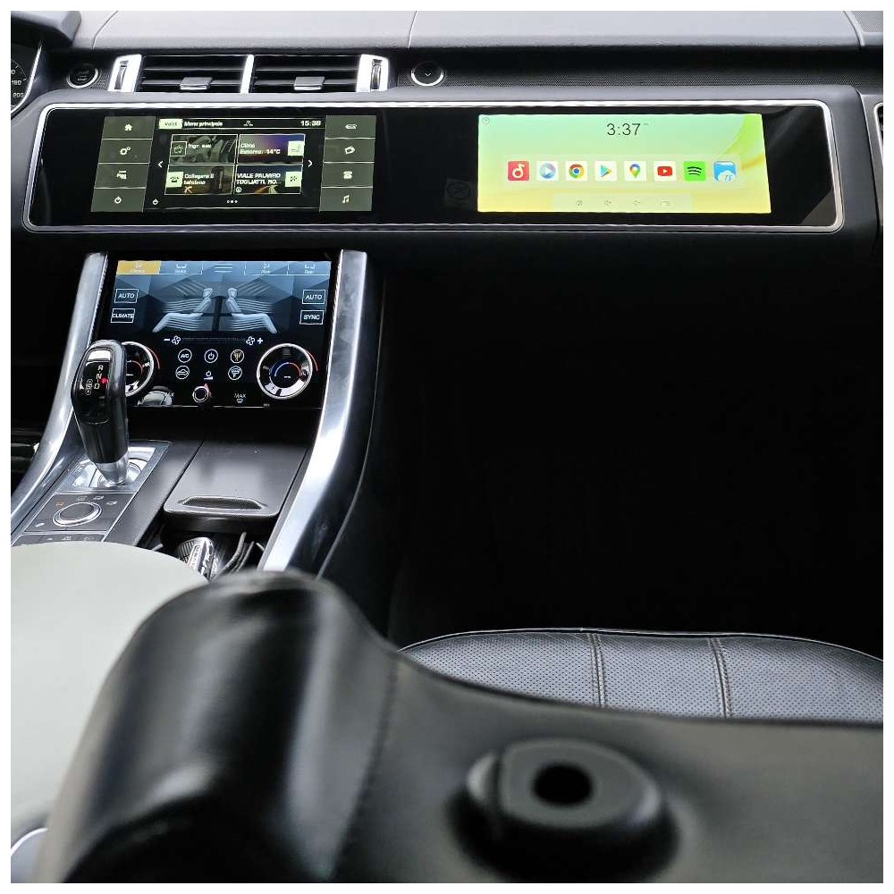 Autoradio Android Range Rover Sport 2013-2017 Apple CarPlay doppio display 12,3 + 12,3 pollici