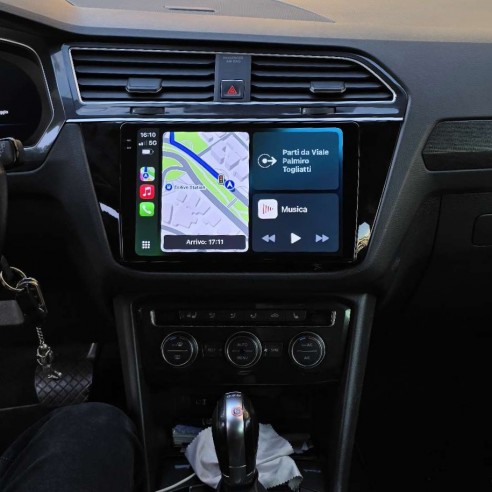 Autoradio Android Volkswagen Tiguan II AD1 2016-2023 Apple CarPlay 10 pollici
