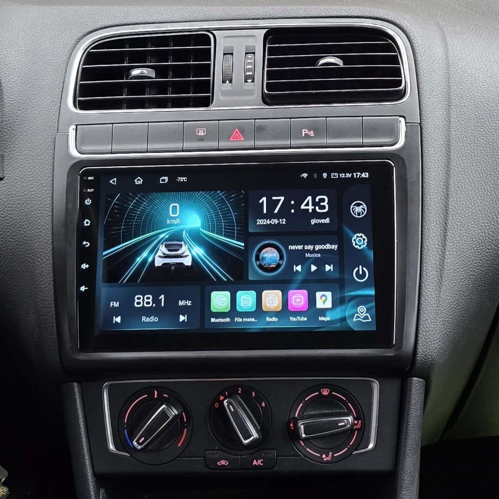 Autoradio Android Volkswagen Polo 6R/6C 2009-2017 Apple CarPlay 10 pollici