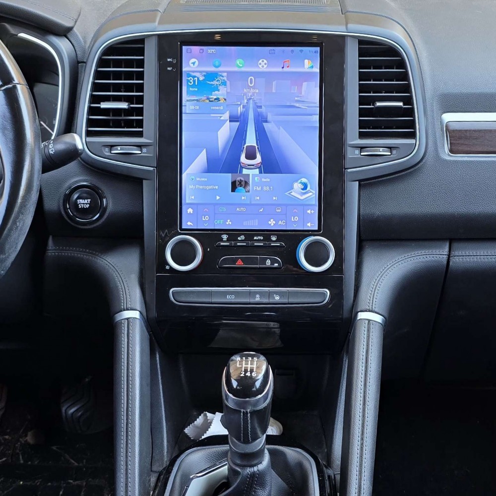 Autoradio Android Renault Koleos 2013-2018 Apple CarPlay 10,8 pollici