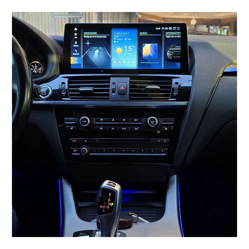 Autoradio Android BMW X4 F26 2014-2018 Apple CarPlay 12,3 pollici