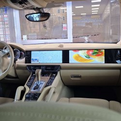 Autoradio Android Porsche Cayenne 958 2010-2017 Apple CarPlay doppio display 12,3 + 12,3 pollici