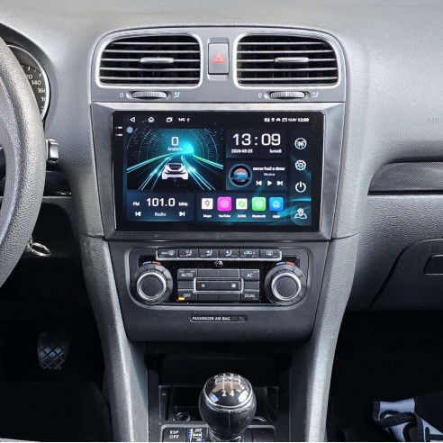Autoradio Android Volkswagen Golf 6 5K 2008-2012 Apple CarPlay 10 pollici