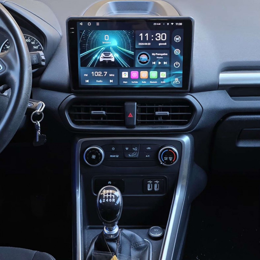 Autoradio Android Ford EcoSport 2018-2024 Apple CarPlay 10 pollici