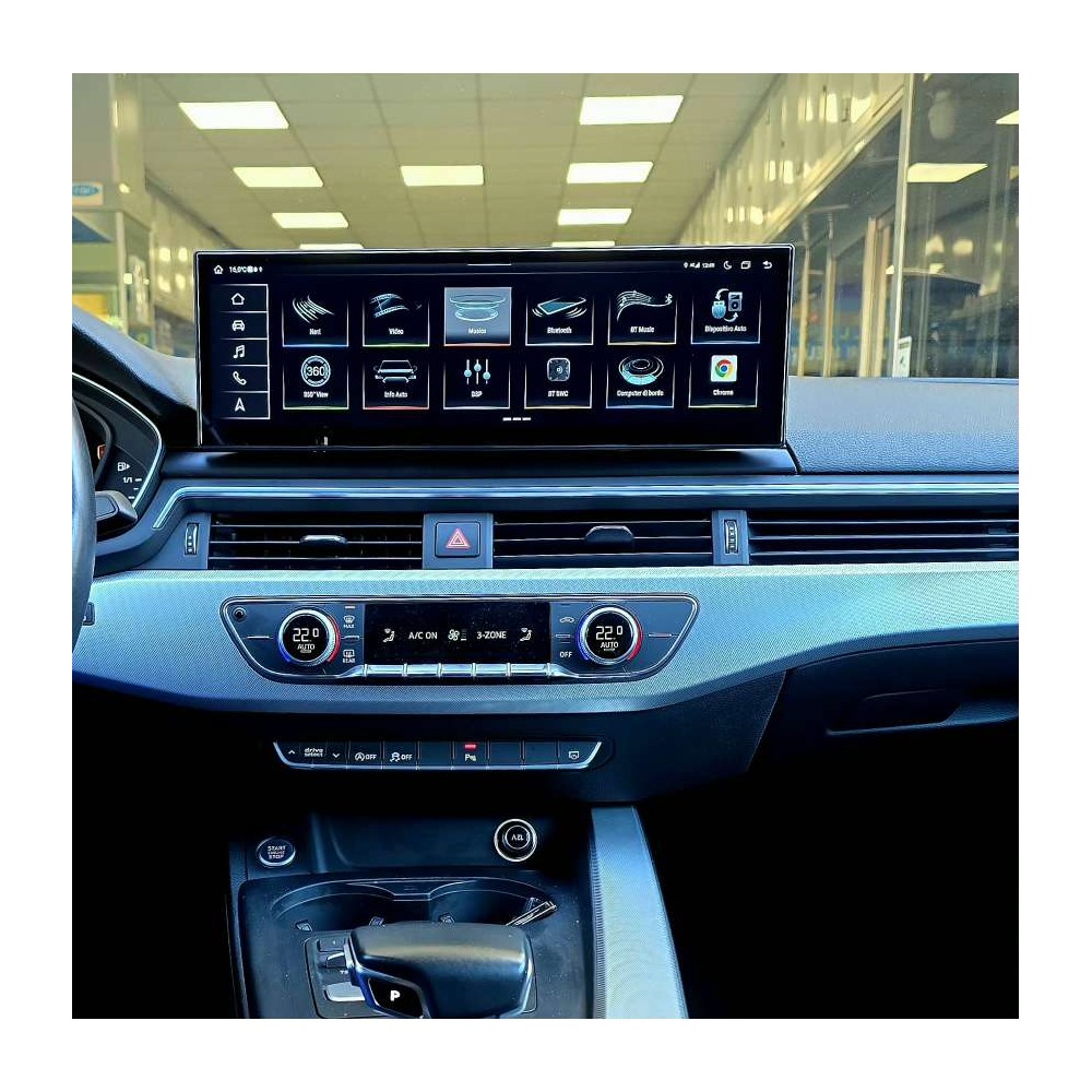 Autoradio Android Audi A5 2016-2019 Apple CarPlay 15 pollici