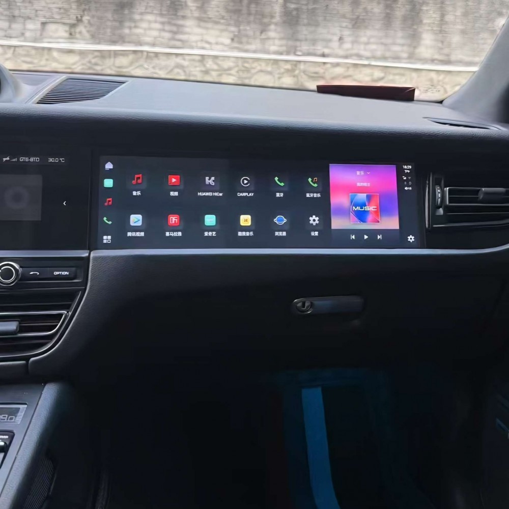 Monitor passeggero Android Porsche Macan 95B 2018-2025 Apple CarPlay 15 pollici