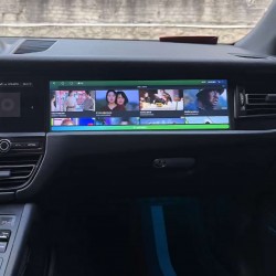 Monitor passeggero Android Porsche Macan 95B 2018-2025 Apple CarPlay 15 pollici