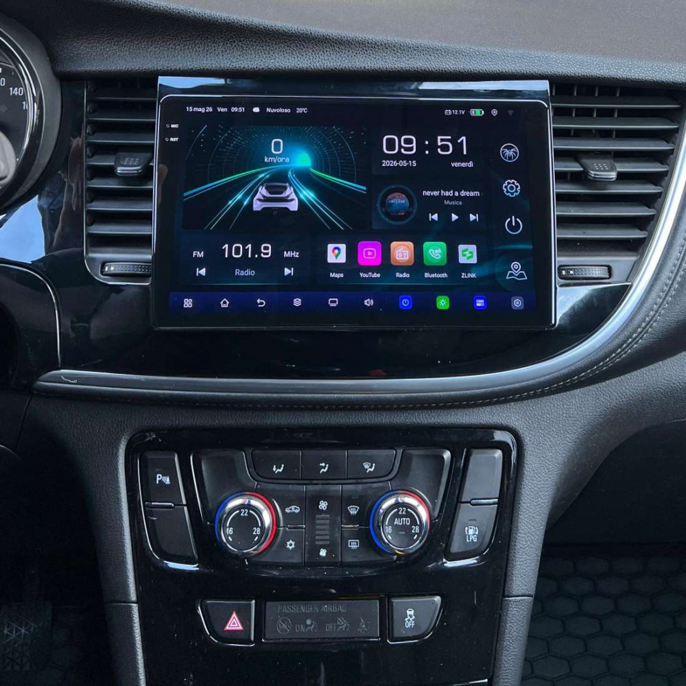 Autoradio Android Opel Mokka X 2016-2019 Apple CarPlay 10 pollici