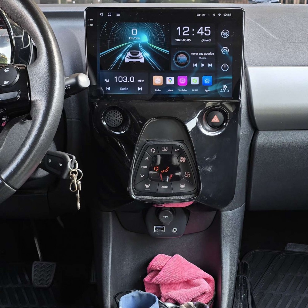 Autoradio Android Toyota Aygo AB10 2005-2014 Apple CarPlay 10 pollici