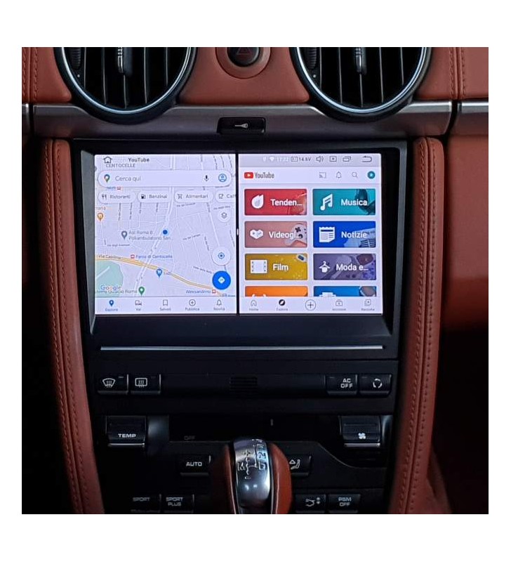 Autoradio Android Porsche Cayman 987 2006-2012 Apple CarPlay 8 pollici